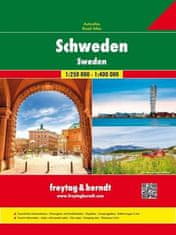 Schweden/Švédsko 1:250 000/1:400 000,Autoatlas