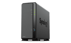 Synology DS124 Realtek RTD1619B 1,7GHz, 1GB RAM DDR4, 1x SATA, 2x USB3.2 Gen 1, 1x GbE