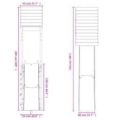 Vidaxl Dětské hřiště na zahradu masivní borové dřevo