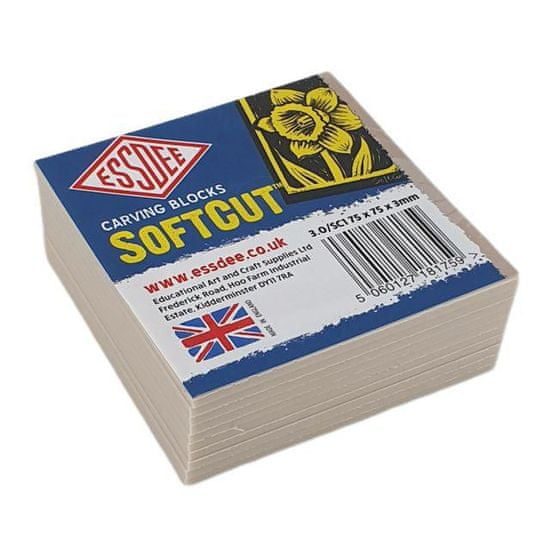 ESSDEE Lino softcut 7,5x7,5cm (10ks), , linoryt