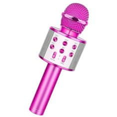 Leventi Bezdrátový karaoke mikrofon WS-858 - Pink