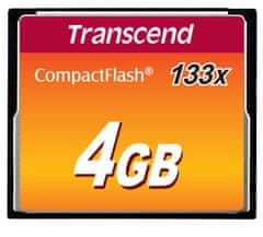 Transcend 4GB CF (133X) paměťová karta (MLC)