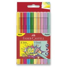 Faber-Castell Dětské fixy Grip Neon a Pastel 10 barev