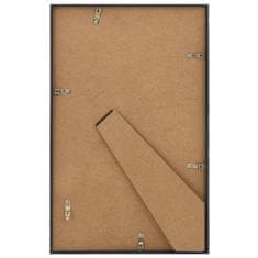 Vidaxl Fotorámečky koláž 3 ks na stůl černé 13x18 cm MDF