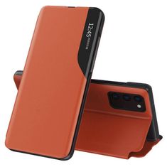 Techsuit Pouzdro Samsung Galaxy A03s eFold Series, oranžové