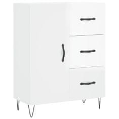 Vidaxl Skříň highboard lesklá bílá 69,5 x 34 x 180 cm kompozitní dřevo