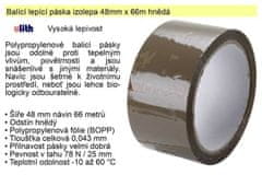 HADEX Lepící páska - izolepa hnědá 48mm/60m Manuli