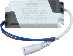 HADEX Zdroj-LED driver 9-12W, 230V/23-42V/300mA