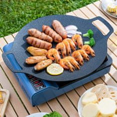 Cool Mango Univerzální korejská kulatá grilovací pánev pro autentické korejské vaření Grilovací pánev na grilování masa a vaření zeleniny o průměru 32 cm - BBQPan