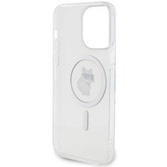 Karl Lagerfeld hard silikonové pouzdro iPhone 15 PRO MAX 6.7" transparent IML Choupette MagSafe