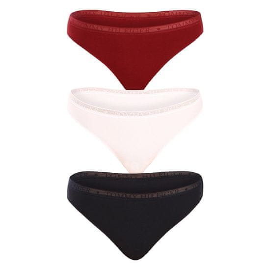 Tommy Hilfiger 3PACK dámská tanga nadrozměr vícebarevná (UW0UW04890 0U4)