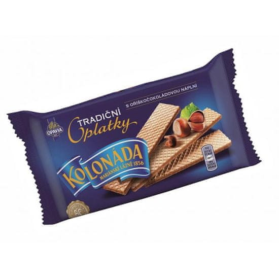 OPAVIA Oplatky Kolonáda Premium - oříšková čokoláda 140 g