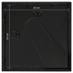 Vidaxl 3D fotorámečky 3 ks černé 23 x 23 cm pro obraz 13 x 13 cm
