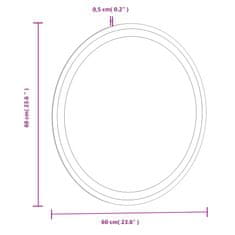 Vidaxl Koupelnové LED zrcadlo 60 cm kulaté