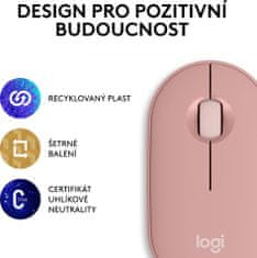 Logitech Pebble Mouse 2 M350s, rose (910-007014)