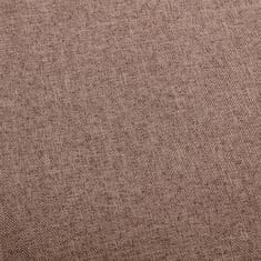 Vidaxl Barové židle 2 ks taupe textil