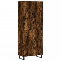 Vidaxl Skříň highboard kouřový dub 69,5 x 34 x 180 cm kompozitní dřevo