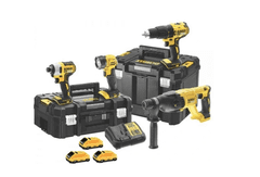 shumee DEWALT.COMBO SADA 18V DCK440L3T (DCD778+DCF787+DCH033+DCL040) 3x3,0Ah TSTAK