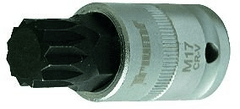 TRIUMF Hlavice zástrčná 1/2", XZN M17 x 60 mm, tvrzená