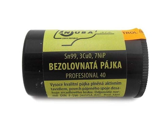 Nuba Pájecí cín Sn99, 3Cu0, 7NiP - 40 g