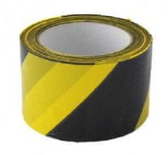 MDTools Páska výstražná žlutočerná, 70 mm x 200 m