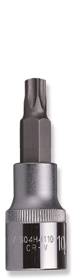 Jonnesway Zástrčné hlavice Torx, 1/2", velikosti T20-T70, délka 58 mm - Varianta: Profil: Torx, Velikost čtyřhranu: 1/2", Velikost: T30