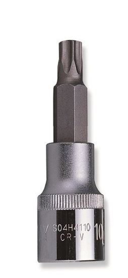 Jonnesway Zástrčné hlavice Torx, 1/4", velikosti T6-T40, délka 37 mm - Varianta: Profil: Torx, Velikost čtyřhranu: 1/4", Velikost: T6