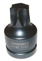 Jonnesway Zástrčné hlavice úderové Torx, 3/4", různé velikosti, délka 60 mm - Varianta: Profil: Torx, Velikost čtyřhranu: 3/4", Velikost: T80