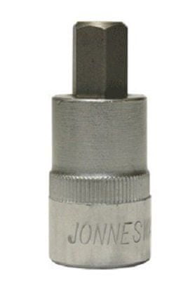 Jonnesway Zástrčné hlavice Imbus, 1/2", velikosti H4-H19, délka 55 mm - Varianta: Profil: Imbus, Velikost čtyřhranu: 1/2", Velikost: H17