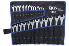 BGS technic Očkoploché klíče, velikosti 6-32 mm, sada 25 ks v obalu - BGS 1196