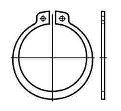 MDTools Pojistné kroužky na hřídele - vnější segrovky DIN 471, různé rozměry Varianta: vnější segrovky DIN 471, různé rozměry Pro hřídel průměru: 12