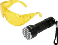 Vorel Sada detekční UV svítilny s ochrannými brýlemi