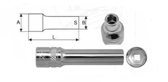 4Czech Hlavice prodloužené 1/4" ONE (různé velikosti) fr: Hlavice prodloužené 1/4" ONE 8 mm - 4CZ-141-03-08