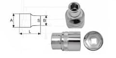 4Czech Hlavice 1/4" ONE (různé velikosti) fr: Hlavice 1/4" ONE 6 mm - 4CZ-141-02-06