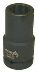 ASTA Hlavice nástrčné úderové 3/4", 12hranné, prodloužené 85 mm, různé rozměry - Varianta: Velikost: 34