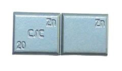 FERDUS Závaží samolepící zinkové ZNC, šedý lak, různé hmotnosti fr: Závaží samolepící zinkové ZNC 20 g, šedý lak - balení 100 kusů