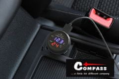 Compass Zástrčka MULTI - USB, voltmetr, teploměr