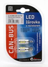 Compass Žárovka 10 SMD LED 3chips 12V T10 CAN-BUS ready bílá 2ks