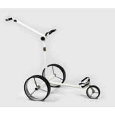 Davies Caddy Elektrický golfový vozík QUICK FOLD v bílé lesklé barvě s baterií až 32 jamek, stříbrná kola