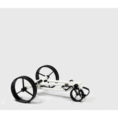 Davies Caddy Elektrický golfový vozík QUICK FOLD v bílé lesklé barvě s baterií až 32 jamek, šedá kola