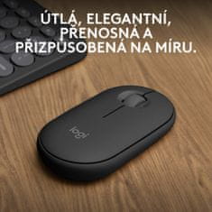 Logitech Pebble Mouse 2 M350s, šedá (910-007015)