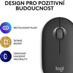 Logitech Pebble Mouse 2 M350s, šedá (910-007015)