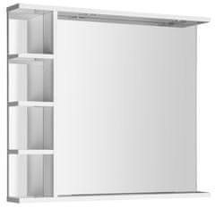 AQUALINE KORIN zrcadlo s LED osvětlením a policemi 80x70x12cm KO350 - Aqualine