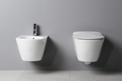 SAPHO AVVA bidet závěsný 35,5x53 cm, bílá 100324 - Sapho