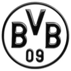 FotbalFans Stylová Samolepka Borussia Dortmund, Černá, 8 cm