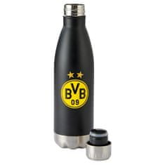 FotbalFans Stylová Termoska Borussia Dortmund, Černá, Znak BVB, Nerez, 500 ml