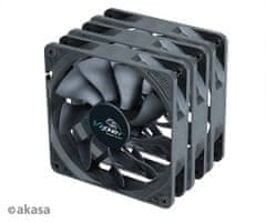 Akasa ventilátor - 12 cm VIPER S-flow 3ks B