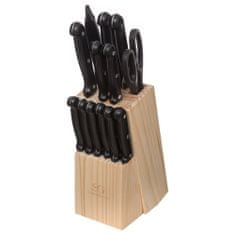 Secret de Gourme Kuchyňská sada kovové nožů v dřevěném bloku, 14.5x10.8x10 cm
