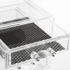 5five Transparentní úložný box na šperky z plastu, 24x11 cm
