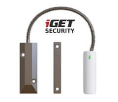 iGET SECURITY EP21 - Bezdrátový magnetický senzor pro železné dveře/okna/vrata pro alarm SECURITY M5, dosah 1km